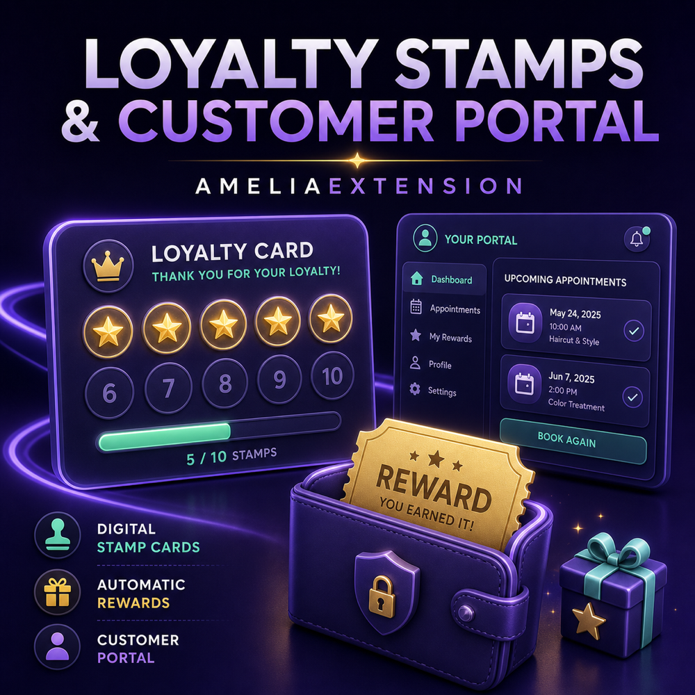 AmeliaExtension - Loyalty Stamps & Customer Portal product artwork
